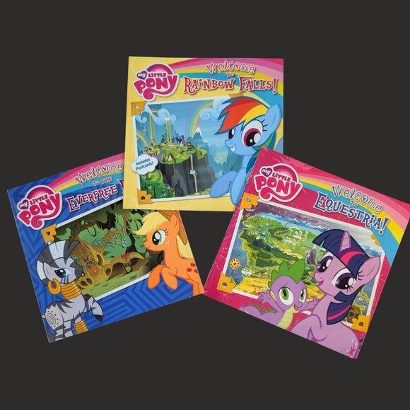 🦄🌈 My Little Pony – “Welcome To” Book Lot (3 Titles, Scholastic, G4 Era) 📚✨ - Picture 1 of 1